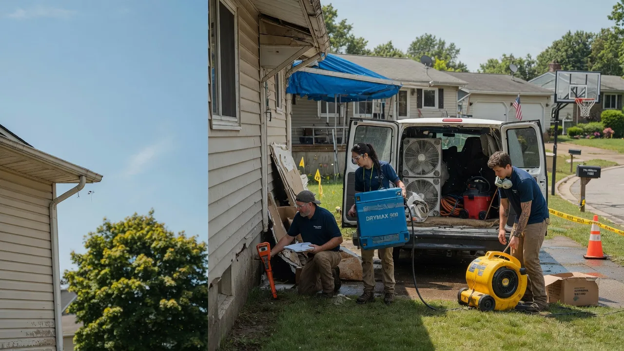 Ceiling Leak Cleanup in Robertsville, OH near me