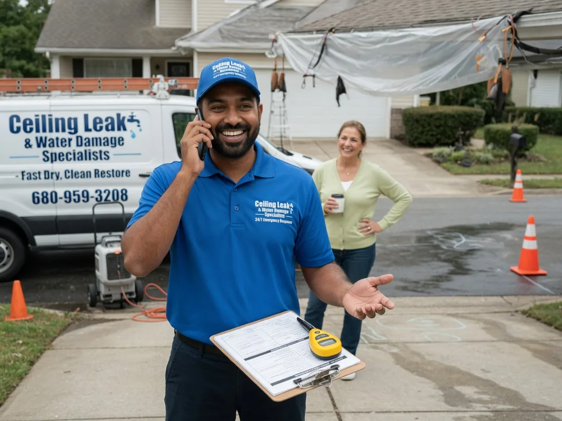 Ceiling Leak Cleanup Robertsville, OH FAQs